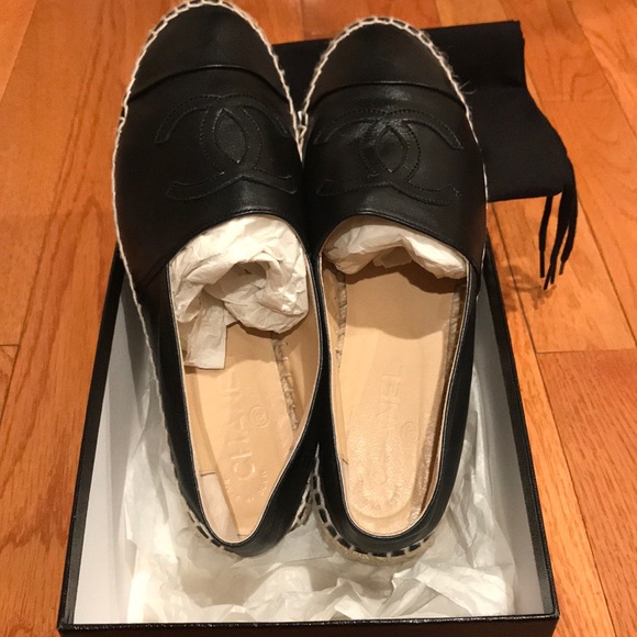 CHANEL Shoes - Chanel leather espadrilles